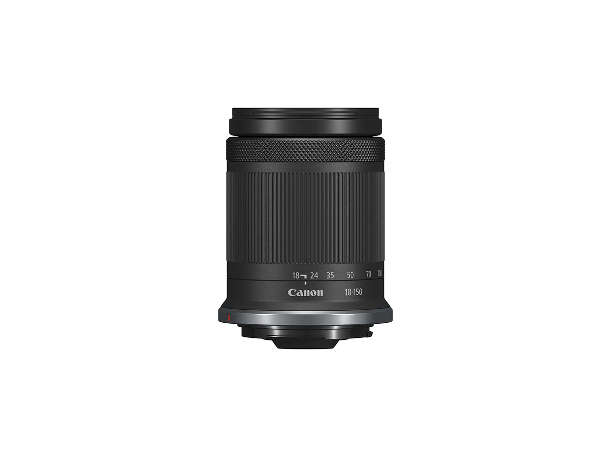 Objetivo Canon RF-S 18-150mm F3.5-6.3 IS STM, Lente Zoom Multifunción Versatil, Rango de Gran Angular a Tele, Compacto, Motor STM, Estabilizador óptico 4,5 Pasos, Compatible con Sistema EOS R, Negro