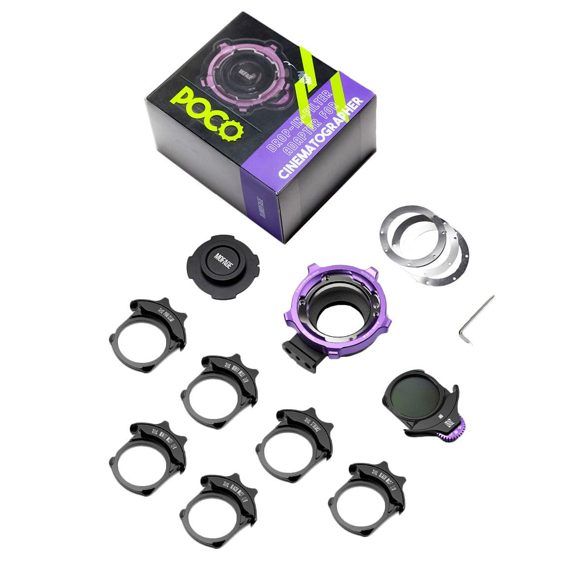 MOFAGE Poco Drop-In - Adaptador de Filtro avanzado para Montaje en RF