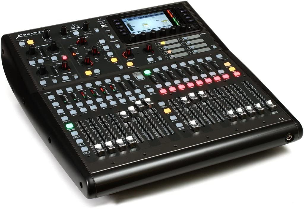 Behringer X32 PRODUCER Consola de mezclas digital montable en rack de 40 entradas y 25 buses con 16 preamplificadores Midas programables