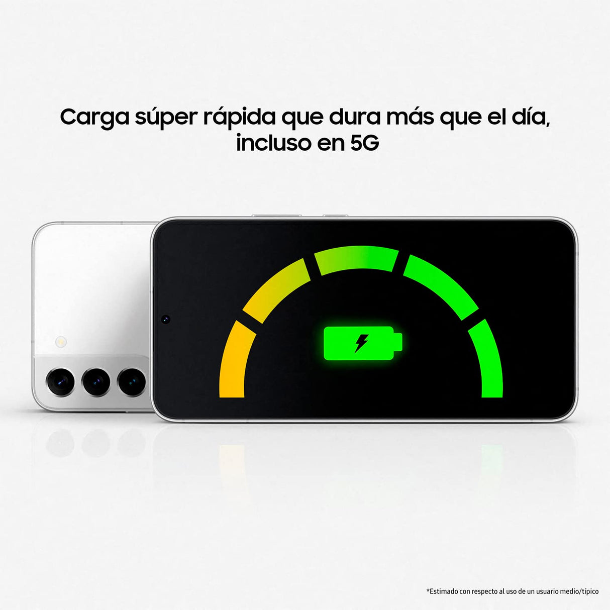 SAMSUNG Galaxy S22 5G (256 GB) + Cargador – Teléfono Móvil Libre, Smartphone Android, Color Verde (Versión Española)