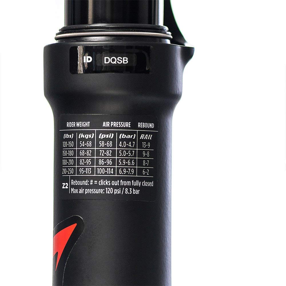 Marzocchi Bomber Z2 29" 140 Rail Sweep-Adj 15qrx110 Boost cónico Deport 44mm Horquillas para Bicicleta, Unisex, Negro/Rojo, 140 mm 15x110