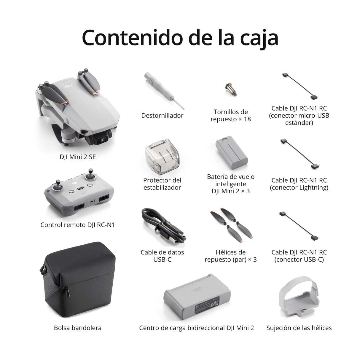 DJI Pack Mini 2 SE Vuela Más, dron con cámara ligero y plegable, vídeo 2.7K, modos inteligentes, transmisión de vídeo a 10 km, 31 min de vuelo, menos de 249 g, fácil de usar, baterías adicionales