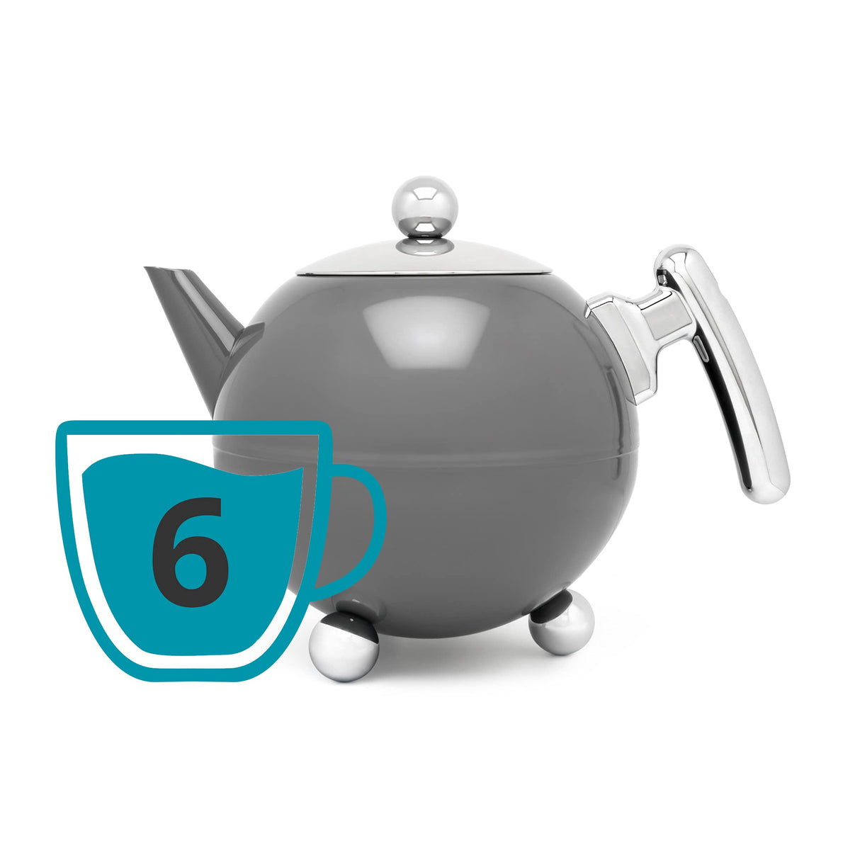 Bredemeijer 101003 Bre Teek. Bella Ronde, Gris, 1,2 l
