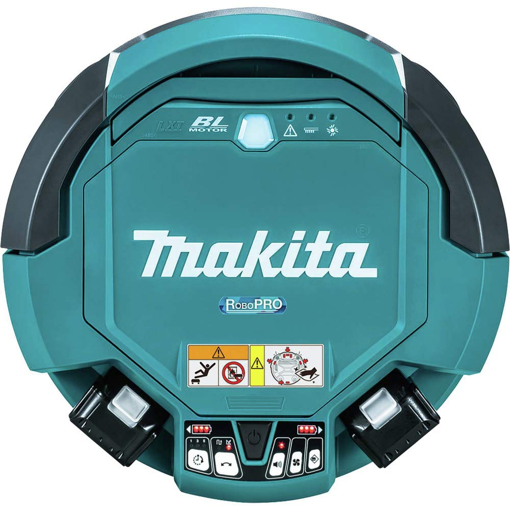 Robot aspirador inalámbrico Makita de 1 pieza, turquesa/negro, DRC200Z