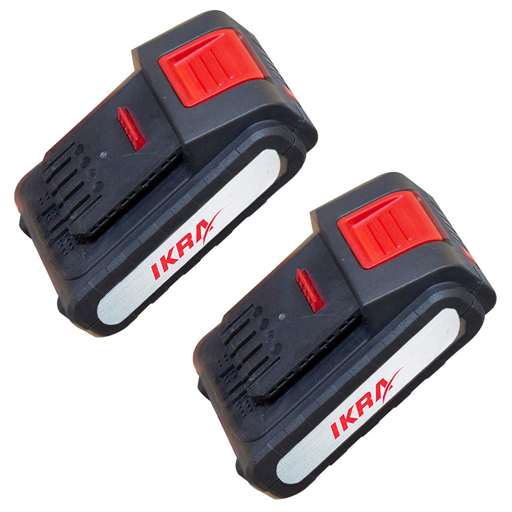 IKRA 3en1 Aspirador soplador triturador a batería ICBV 2/20, Incl. 2X batería y Doble Cargador rápido Gris