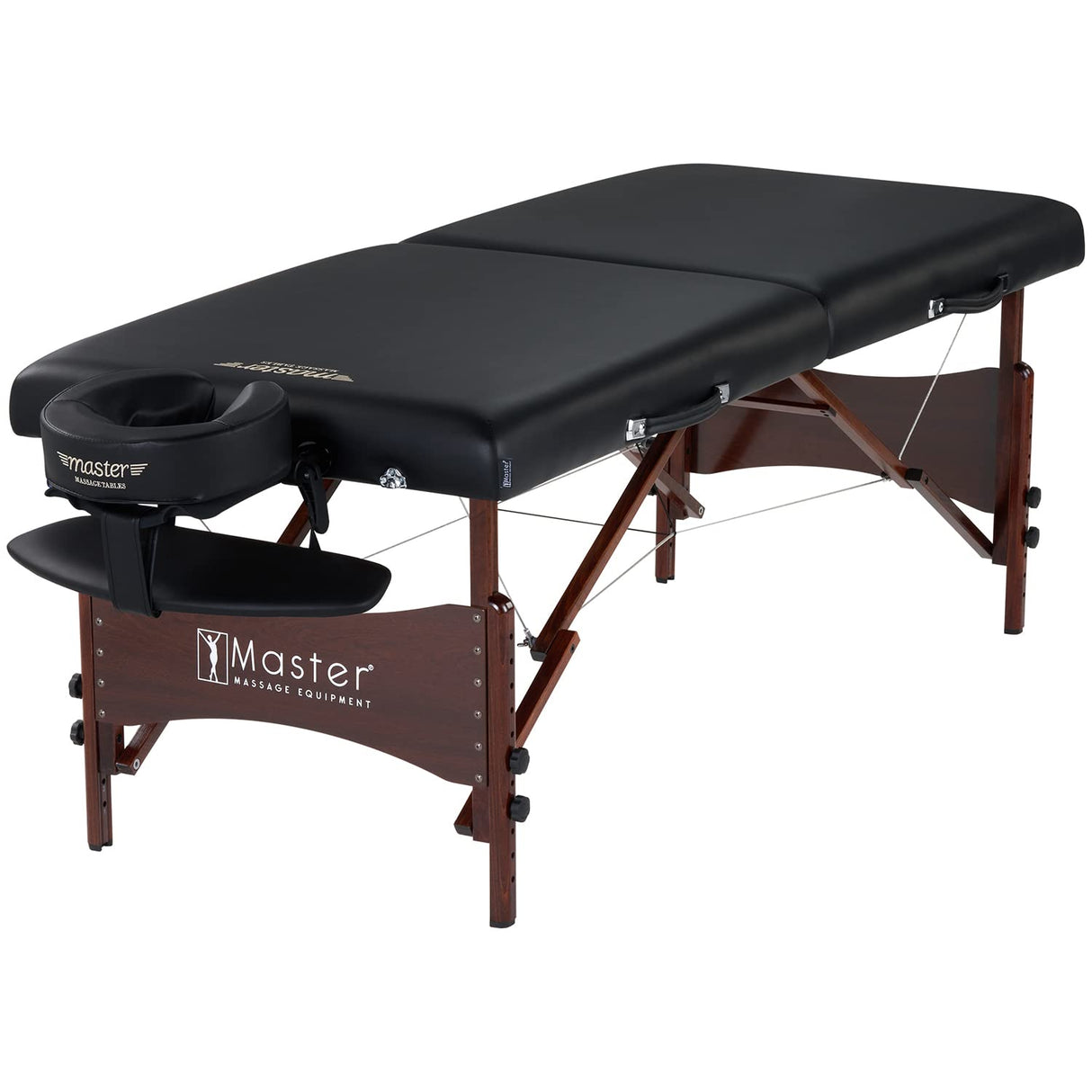 Master Massage Newport - Camilla de Masaje Plegable (71 cm), Color Negro