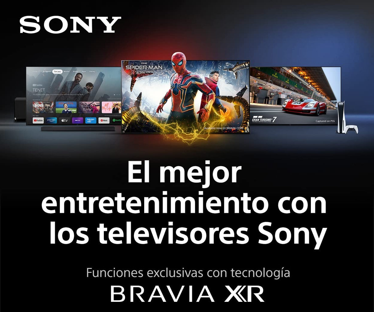 Sony BRAVIA XR - 55X90S/P televisor inteligente Google, Full Array de 55 pulgadas, 4K HDR 120Hz y HDMI 2.1 para PS5, Dolby Vision-Atmos, Pantalla Triluminos Pro