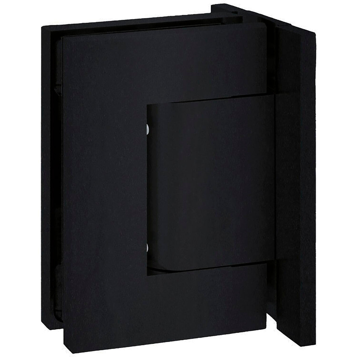 BILOBA 8910 - Bisagra para puerta de cristal (8-13,52 mm, con ajuste de posición cero, acero inoxidable, color negro mate)