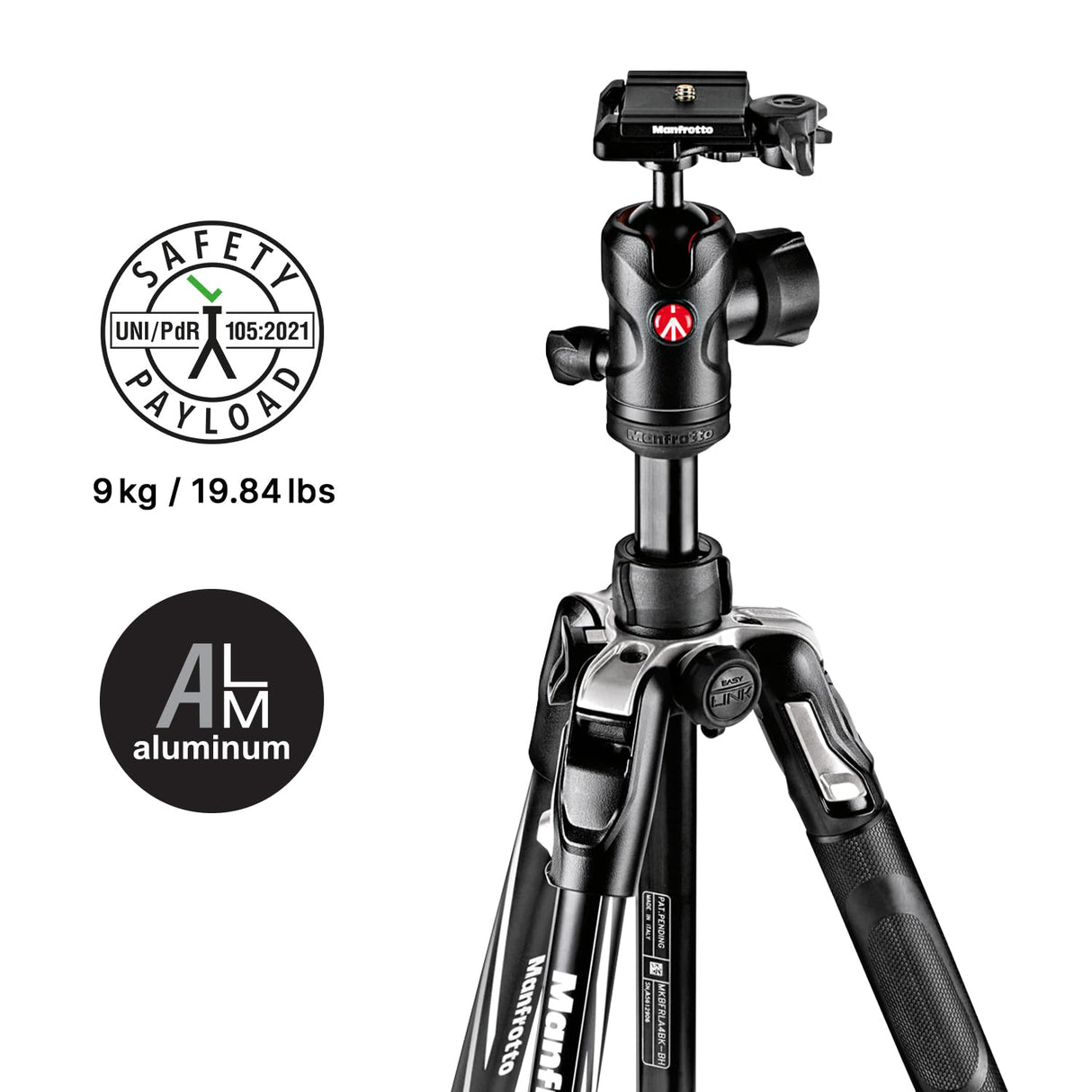 MANFROTTO Trépied MKBFRLA4BK-BH Befree Advanced