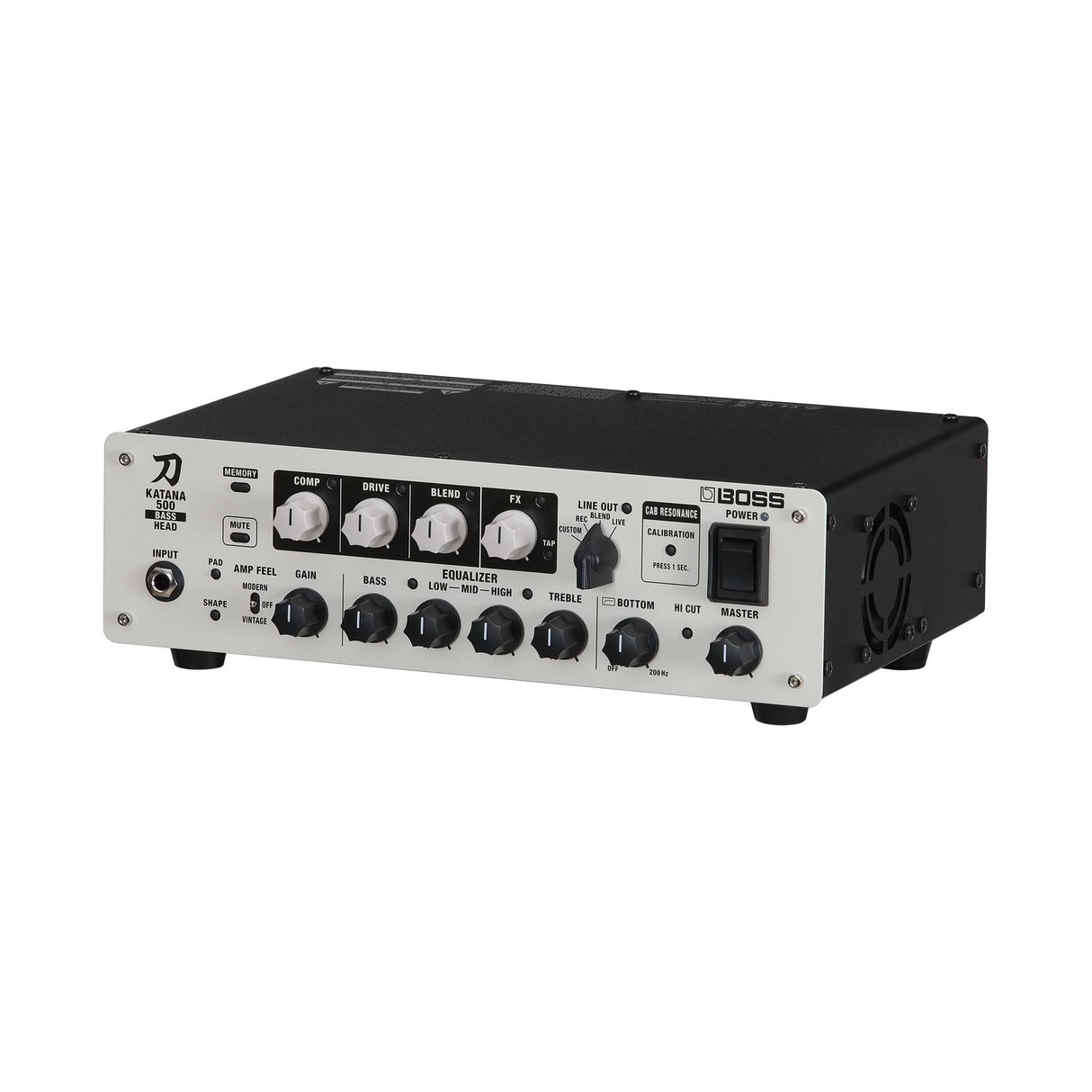 BOSS Katana-500 Bass Head | Cabezal de Amplificador de bajo Compacto de 500 vatios con Herramientas de Sonido Profesionales | Innovadora calibración de Pantalla