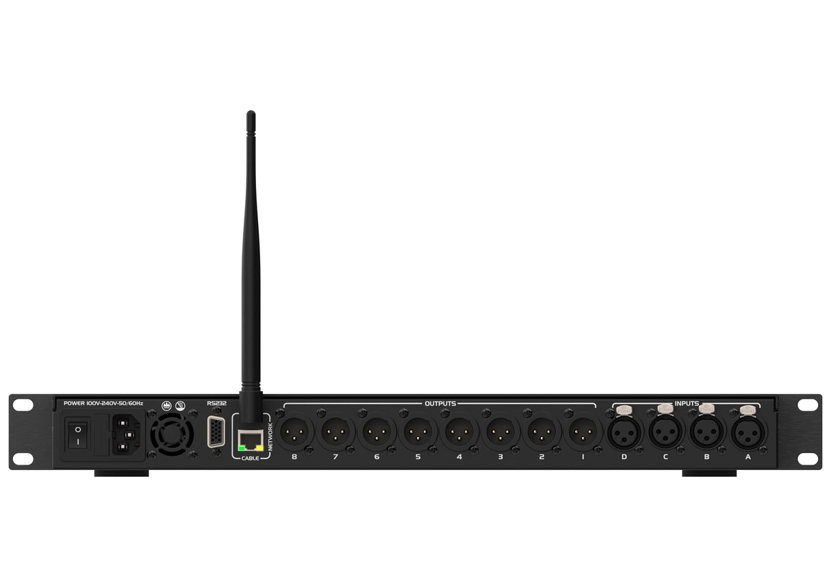 Audibax ADP 48 DSP Procesador de Sonido Crossover Digital 19" 8 Canales de Salida