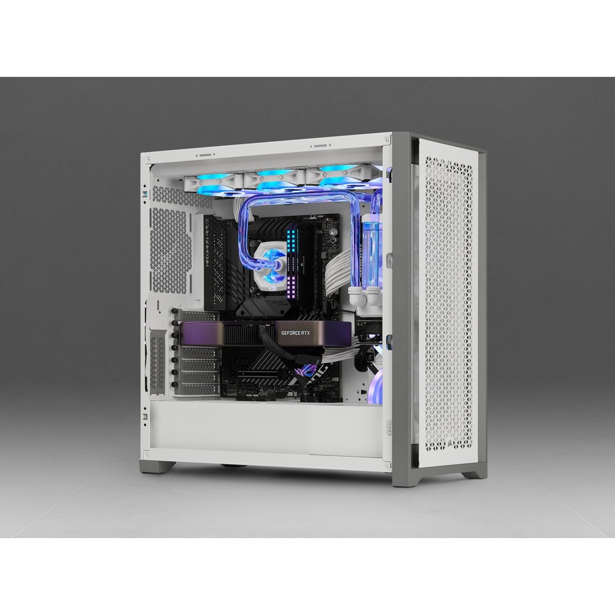 Corsair Hydro X Series iCUE XH305i RGB PRO Kit de Refrigeración Personalizada (Circuito Refrigeración para CPU, Bloque de Refrigeración Líquida CPU, Pack Bomba/Depósito D5, 3 Ventiladores RGB) Blanco