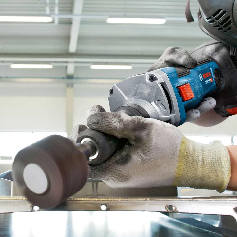 Bosch Professional 18V System GGS 18V-10 SLC - Amoladora recta a batería (Brushless, 10500 rpm, 3 velocidades, conectable, sin batería, en L-BOXX)