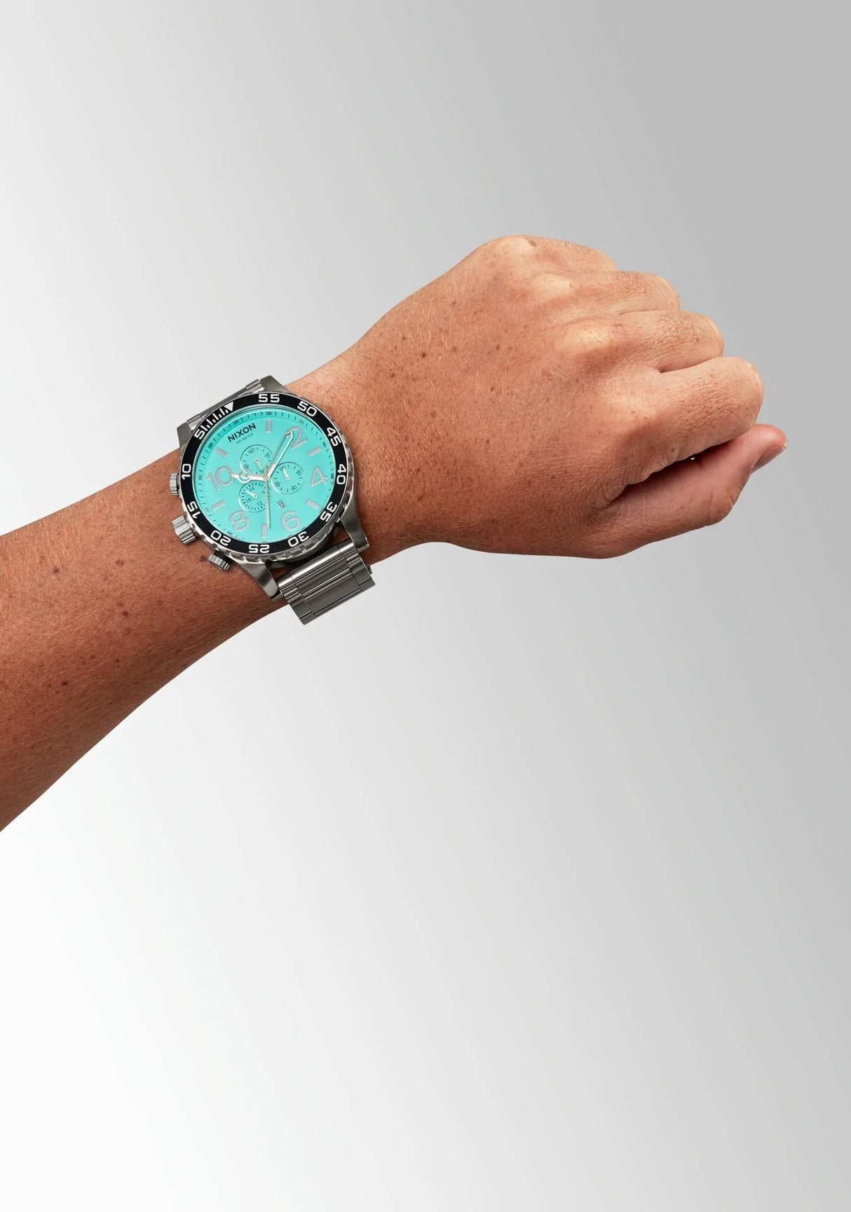 Nixon Reloj Analógico para Hombres de Cuarzo con Correa en Acero Inoxidable A083-2084-00