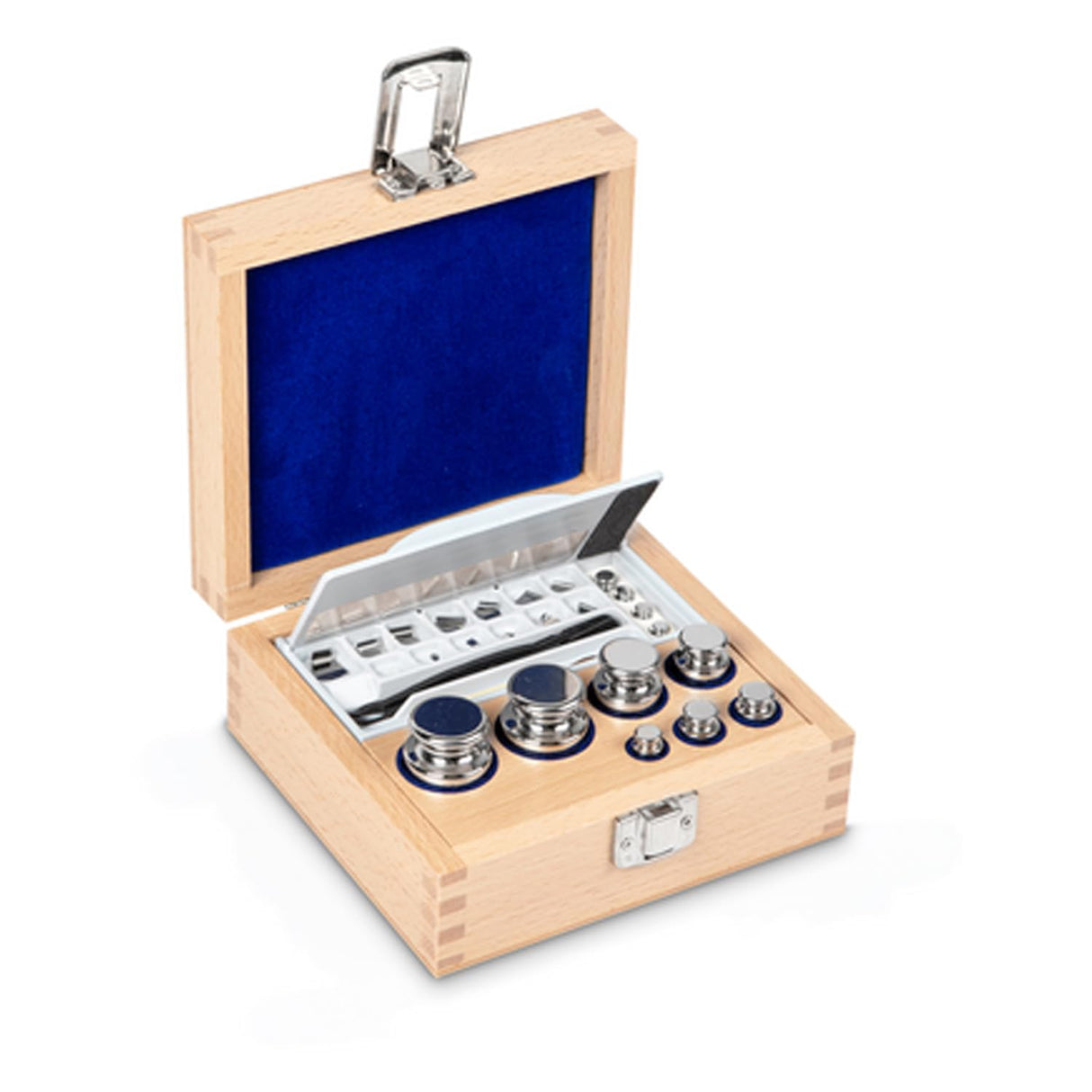 Core - 323 - F1 juego de pesas 1MG - 200g acero inoxidable, en caja de madera - 323-04