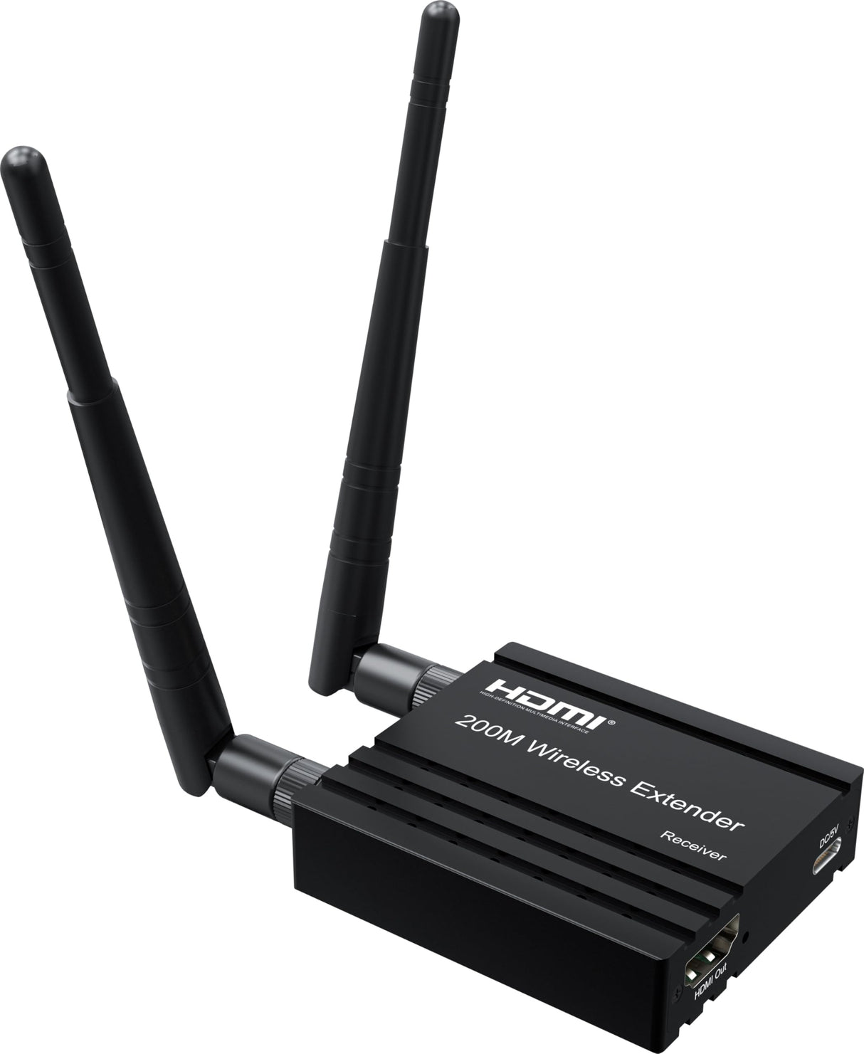 PremiumCord HDMI Extensor Inalámbrico Hasta 200m, Full HD 1080p, HDMI 1.3, HDCP 1.4/2.2, Carcasa Metálica