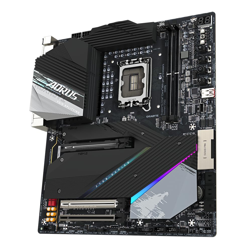 Gigabyte Z790 AORUS Tachyon X - Compatible con CPU Intel de 13ª generación, VRM Digital Directo de 15+1+2 Fases, hasta 8700 MHz DDR5 (O.C), 4 x M.2 PCIe 4.0 x4/x2, Wi-Fi 6E AX211, LAN de 2.5 GbE, USB