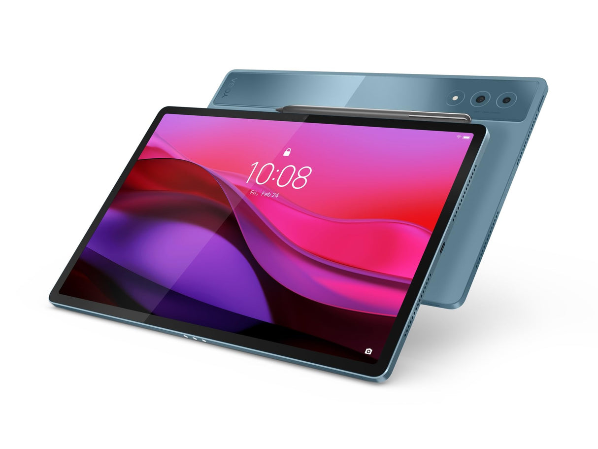Lenovo Yoga Tab Plus – Tablet IA 12.7" 3K (Qualcomm Snapdragon 8 Gen 3, 16 GB RAM, 256 GB UFS 4.0, 144 Hz, Wi-Fi 7, Bluetooth 5.4, Android 14) Tidal Teal - Incluye Teclado + Pen