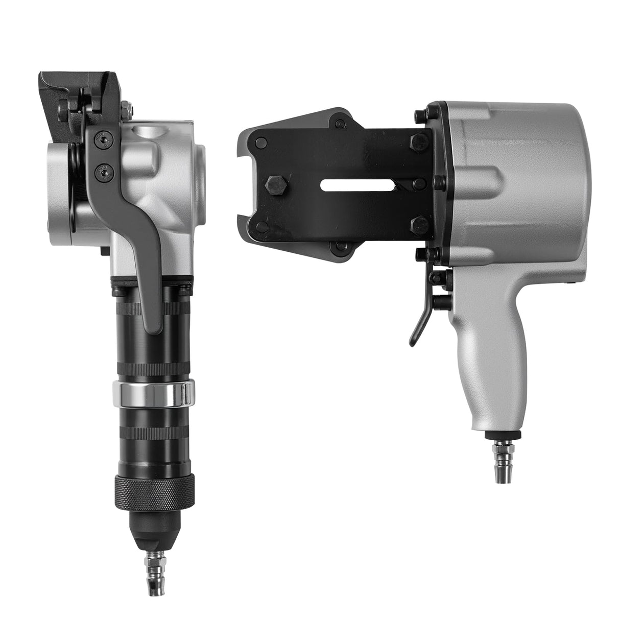 VEVOR Flejadora Neumática de Acero, Fuerza de Tensión de 8500 N, Tensor y Cortador de Flejado para Correa Metálica de 19 mm de Ancho, para Palés, Flejado a Granel en Fábricas, Almacenes y Logística