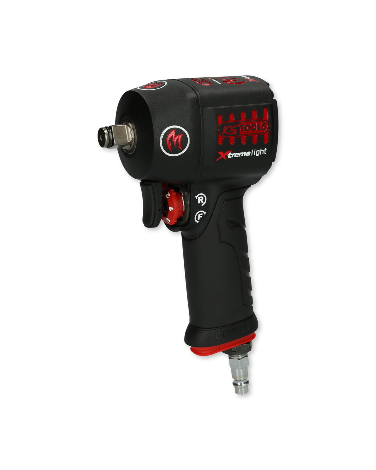 KS Tools 515.1150 1/2" Atornillador de impacto neumático de alta potencia miniMONSTER Xtremelight con 1.390 Nm