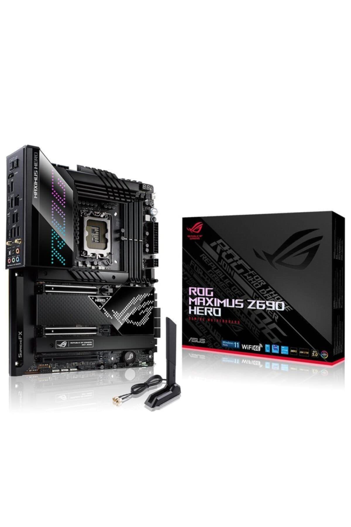 ASUS ROG Maximus Z690 (Alder Lake) Hero - Placa base Intel LGA 1700 ATX (VRM de 20+1 fases, PCIe 5.0, 2.5 GB Ethernet, Wi-Fi 6E, conector frontal USB 3.2 Gen. 2x2, Dual Thunderbolt 4 y Aura Sync )