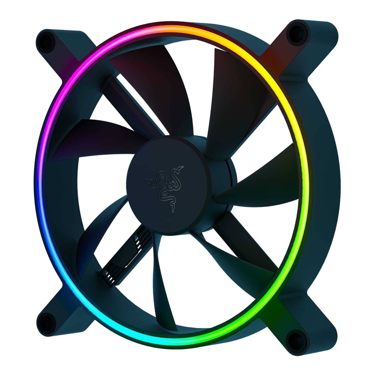 Razer Kunai Chroma Hydraulic RGB LED PWM Performance Fan (120mm)- Ventiladores hidráulicos aRGB PC (conecten 8 Ventiladores, Controladores de Ventilador PWN) 1 Ventilador, Black, RC21-01810200-R3M1