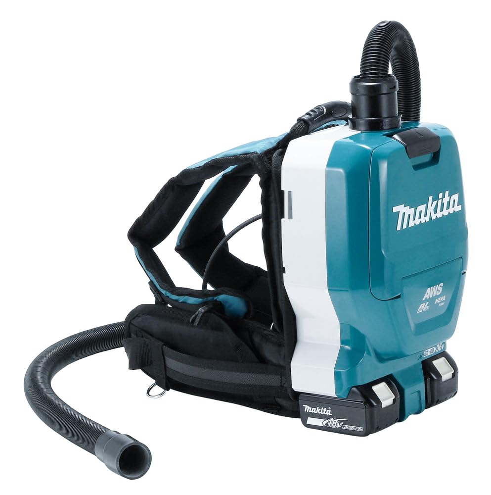 Makita DVC265ZXU Aspirador 18Vx2 + Tubo 1,5m AWS Bluetooth 2L, 36V,