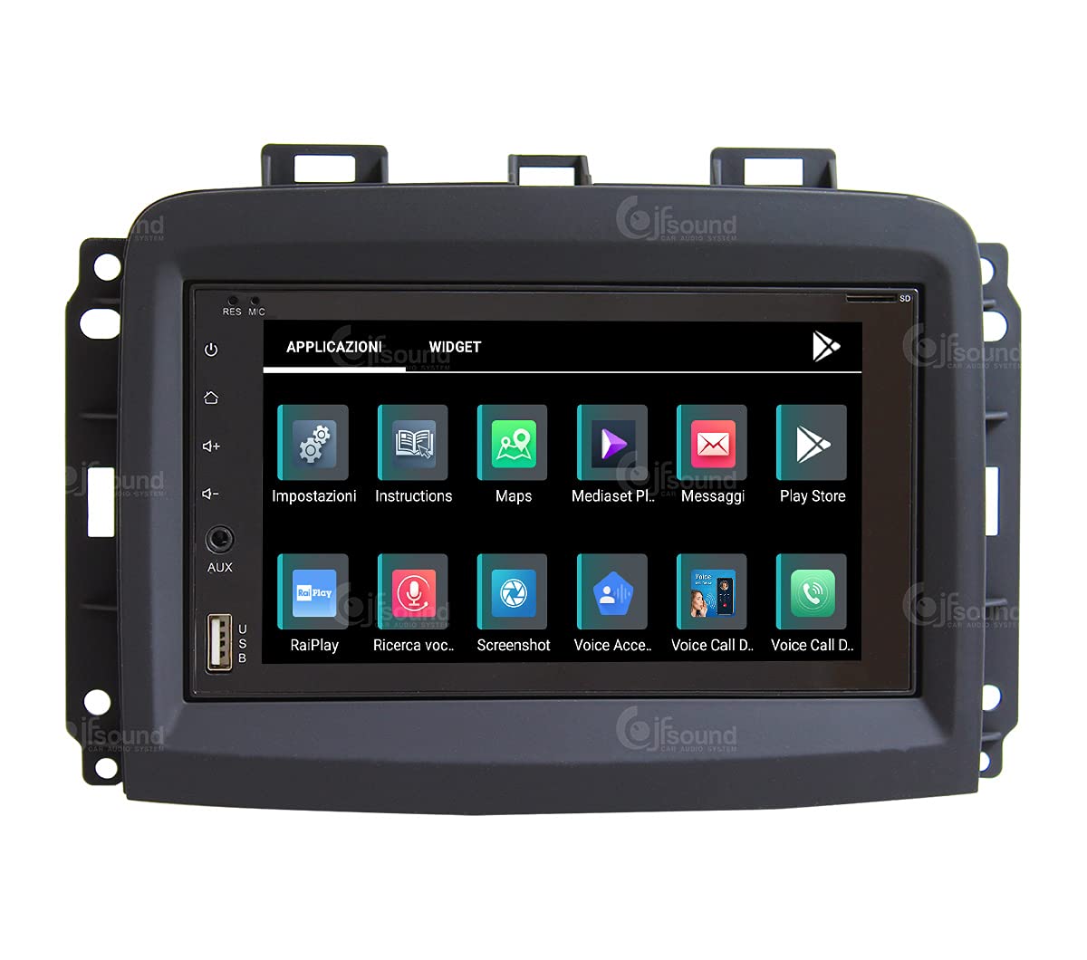 Autorradio de Ajuste Personalizado para Fiat 500L Restyling Android GPS Bluetooth WiFi Dab USB Pantalla táctil Full HD 6,2" procesador de 8 núcleos y comandos de Voz
