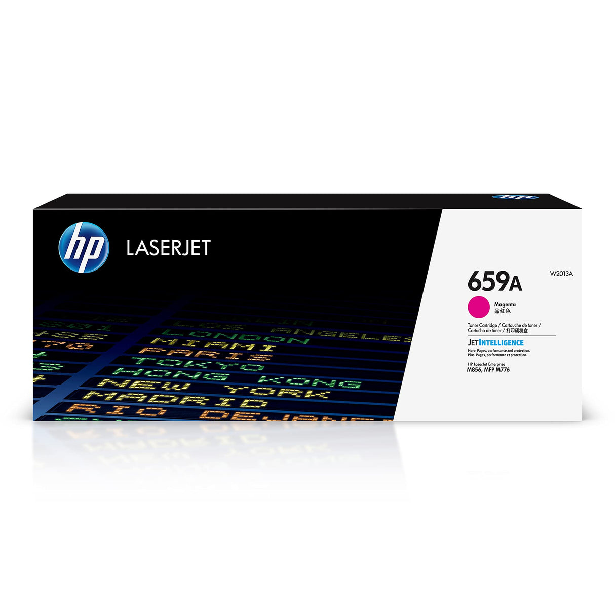 HP 659A W2013A, Magenta, Cartucho Tóner Original, de 13.000 páginas, para impresoras HP Color LaserJet Enterprise M856dn, MFP M776dn, HP Color LaserJet Enterprise Flow MFP M776z y MFP M776zs