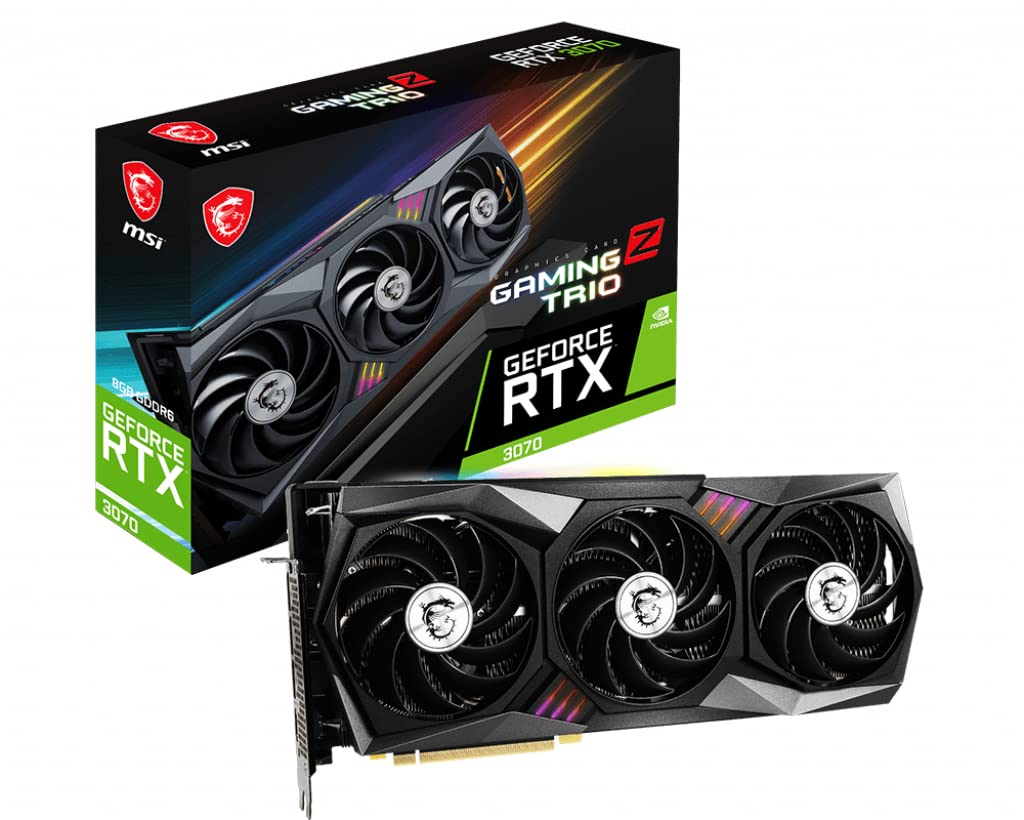 MSI GeForce RTX 3070 Gaming Z Trio 8G LHR - Tarjeta Grafica Gaming