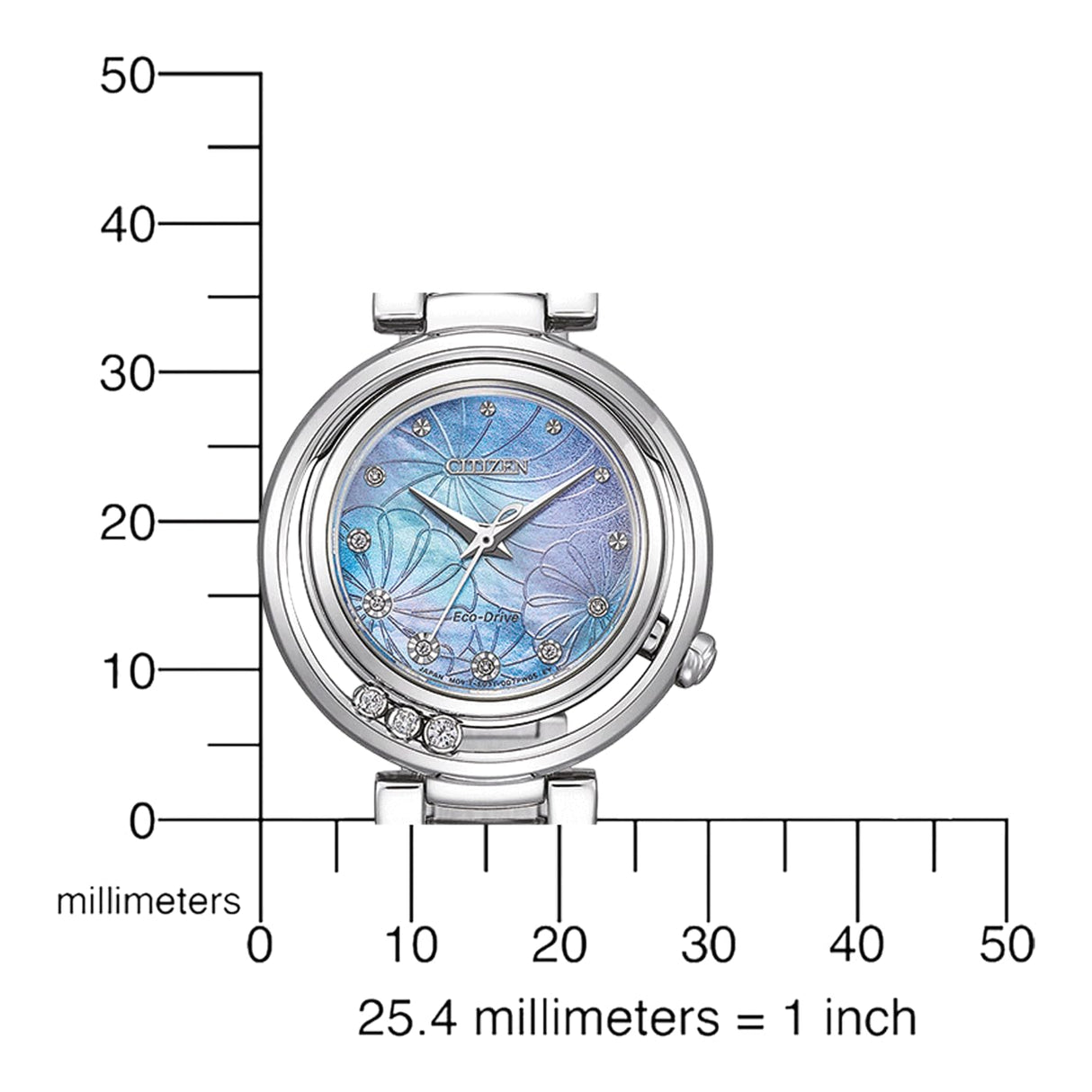 Citizen Reloj Analógico para Mujer de Cuarzo japonés con Correa en Acero Inoxidable EM1110-81N