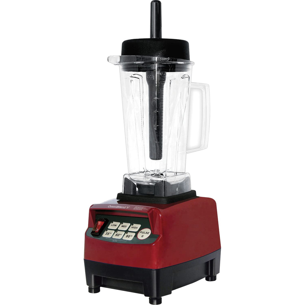 SARO JTC Omniblend V TM-800 Maron Batidora de alto rendimiento, recipiente de tritano de 2 l, 3 velocidades y función de pulso, para cócteles, cremas y hielo triturado, 0,95 kW