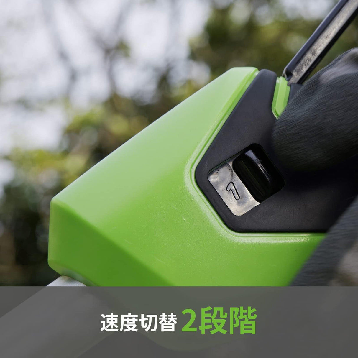 Greenworks GD24X2LT Recortadora de hilo con batería, Li-Ion 2x 24V ancho de corte 33cm 6200rpm diám. hilo 2mm alimentación automática flowerguard modo Hi/Low con 2 baterías 2Ah y cargador doble