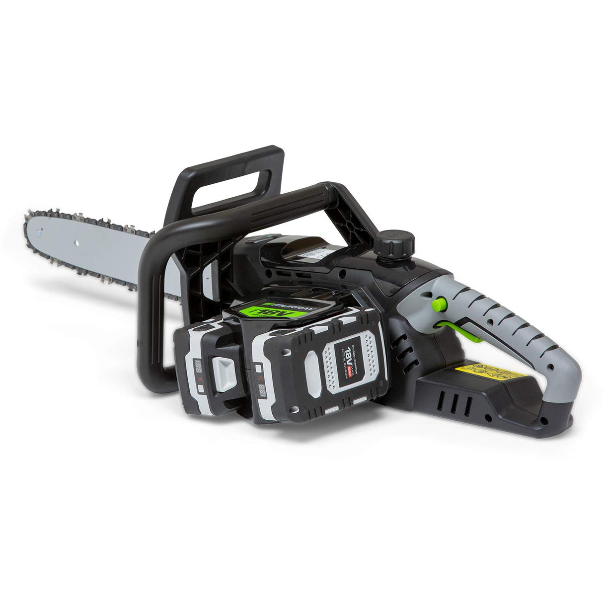 Murray IQ18DCSK Dual 18V Lithium-Ion 35cm Kit Motosierra sin Cuerda, Powered by Briggs & Stratton, 36V 1200W Motor sin cepillos, 2x5Ah batería y Cargador incluído, 1697225, 18V Motosierra