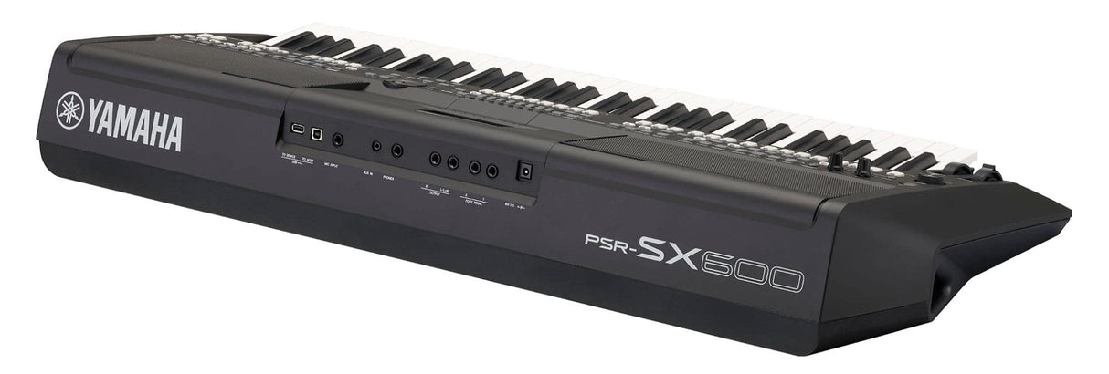 Yamaha PSR-SX600 Digital Keyboard - Teclado digital de calidad para las workstations con 850 voces de instrumentos auténticos y estilos de DJ, 61 teclas sensibles a la pulsación, en negro
