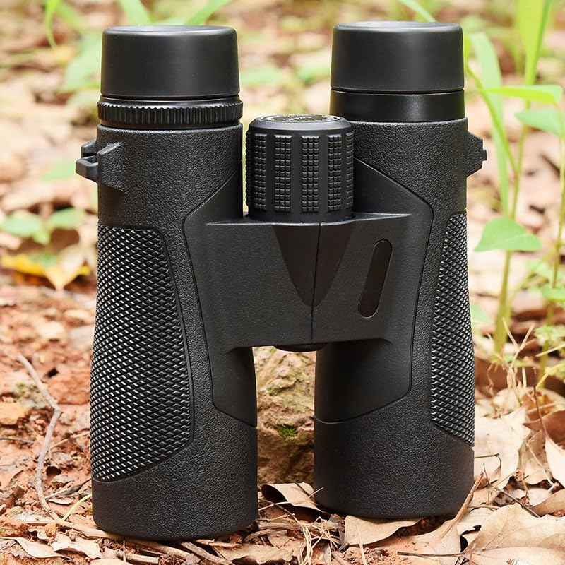 ZEHNHASE Prismáticos SLC55 con Pantalla LCD – Robusto Doble telescopio con Revestimiento Antideslizante