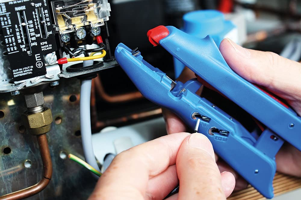 WEICON Tools Duo-Crimp No. 300 - Pelacables multifunción con cortador lateral y función de engarce (12 unidades)