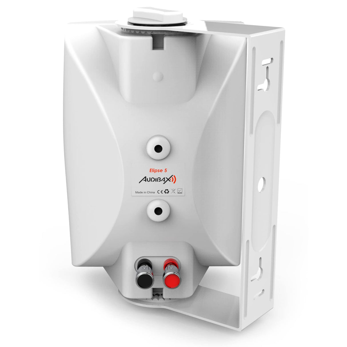 Audibax Elipse 5 Altavoces Sonorización HiFi 5" 2 Vías con Soporte Pared. Blancos Pareja