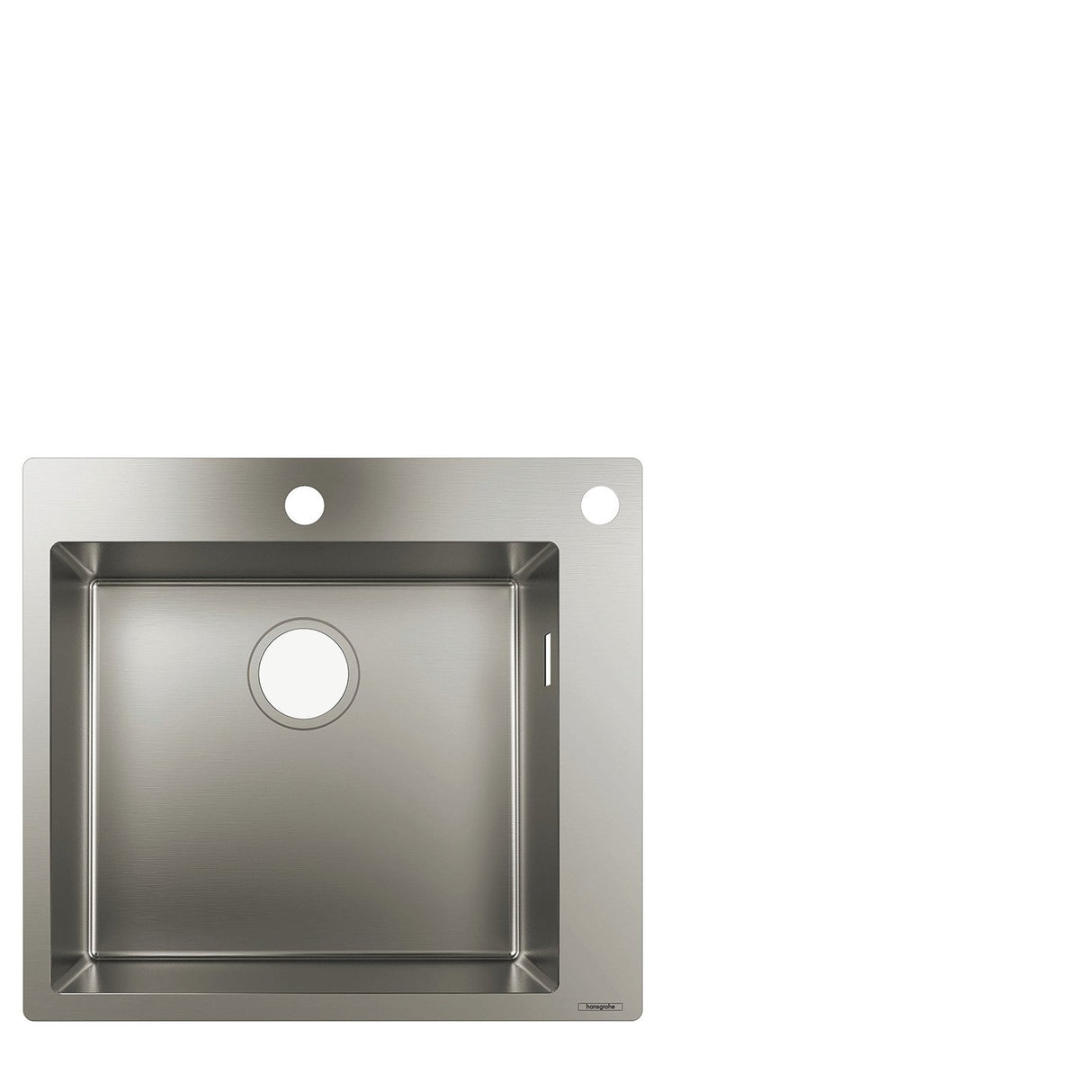 Hansgrohe 43305800 Fregadero de encastre, armarios de 60 cm, Color Acero, Plata, Ancho: 45 cm