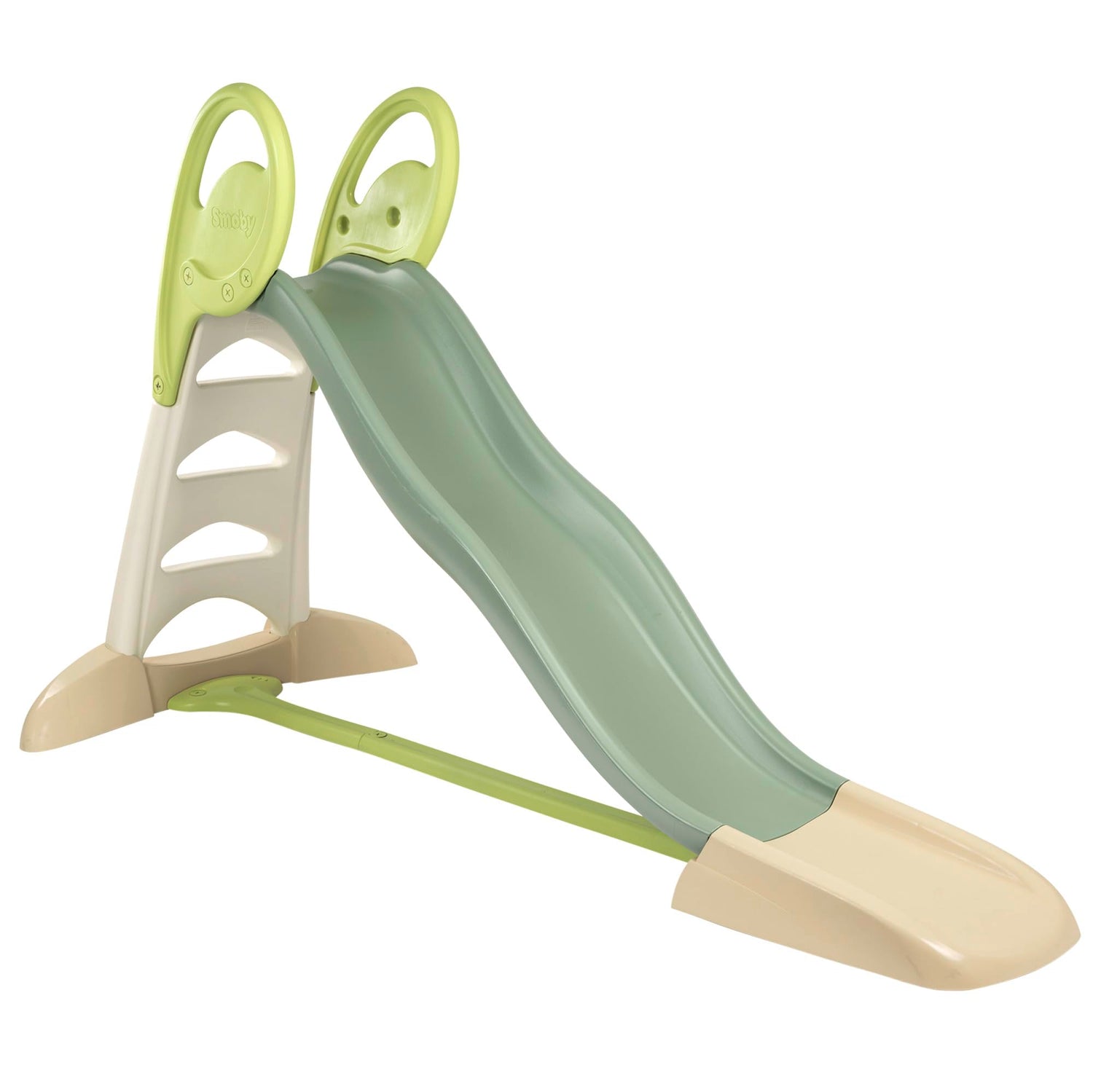 Smoby Life - Tobogán XL de Doble Onda – Tobogán Grande con Conexión de Agua, 2,30 Metros de Largo, con Caño Deslizante, Refuerzo, Material Reciclado y Proteccion UV,a Partir de 3 Años (7600820304)