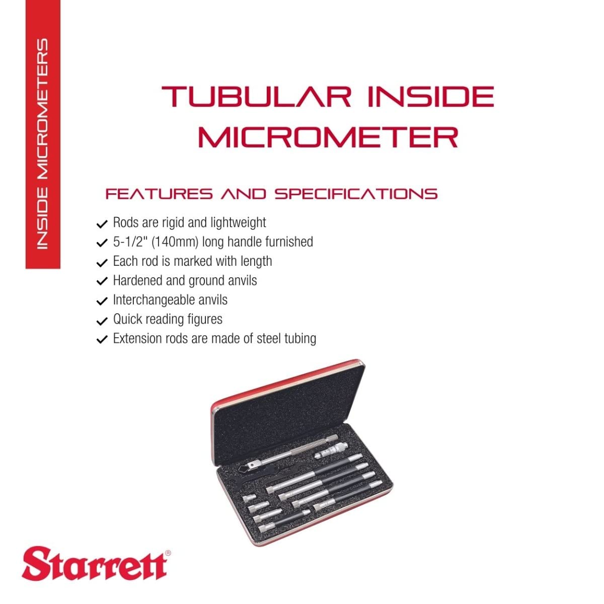 Starrett - Micrometro interiores 823mbz