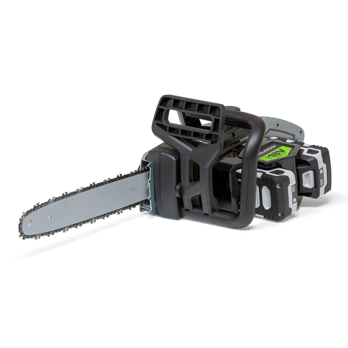 Murray IQ18DCSK Dual 18V Lithium-Ion 35cm Kit Motosierra sin Cuerda, Powered by Briggs & Stratton, 36V 1200W Motor sin cepillos, 2x5Ah batería y Cargador incluído, 1697225, 18V Motosierra