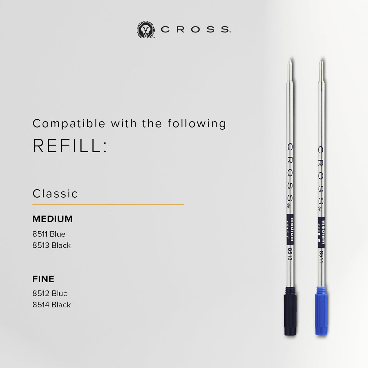 Cross AT0082WG-132 Bolígrafo Century II Micro Ranurado con Detalles en PVP, Negro Mate