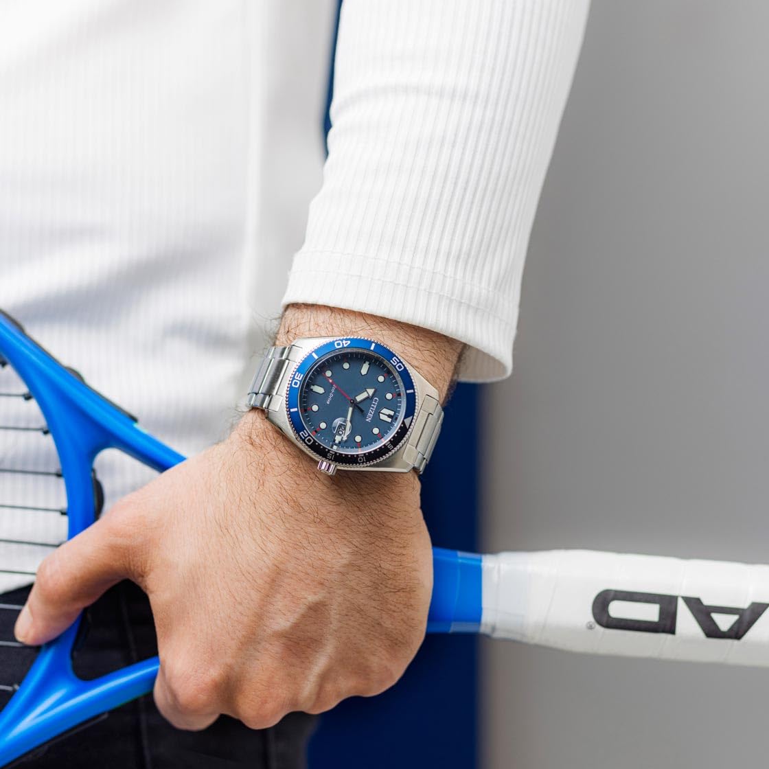 Citizen Reloj Analógico para Hombres de Cuarzo con Correa en Acero Inoxidable AW1761-89L