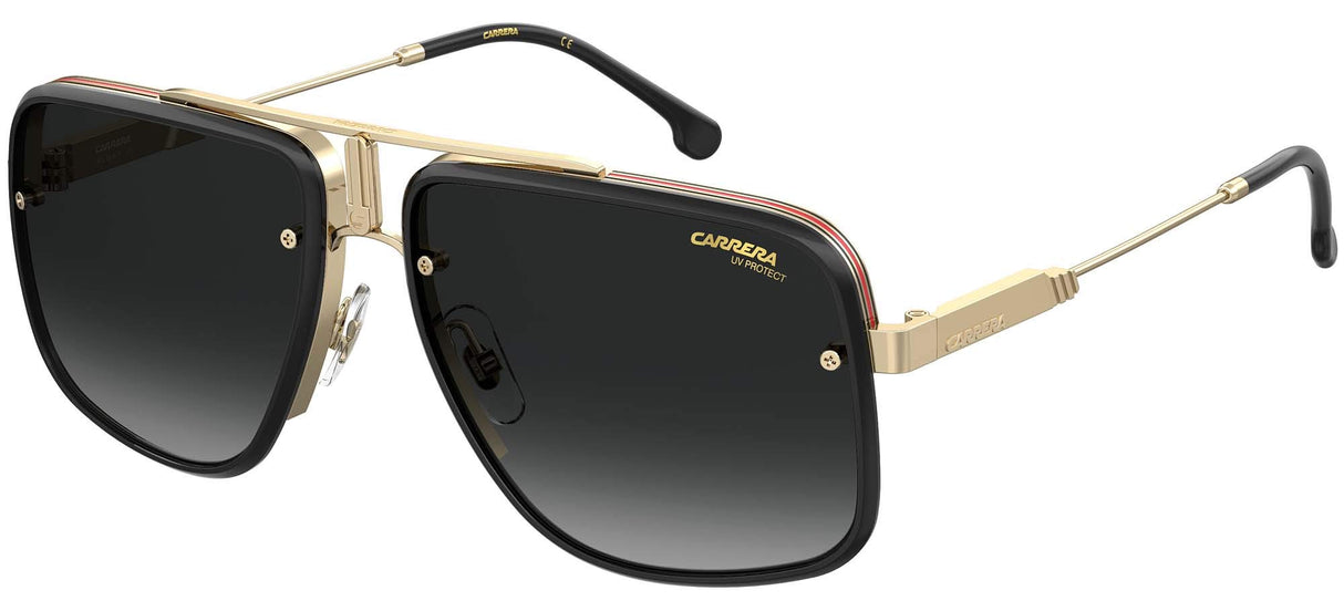 Carrera Gafas de Sol CA GLORY II Black On Gold/Grey Shaded 59/18/145 hombre