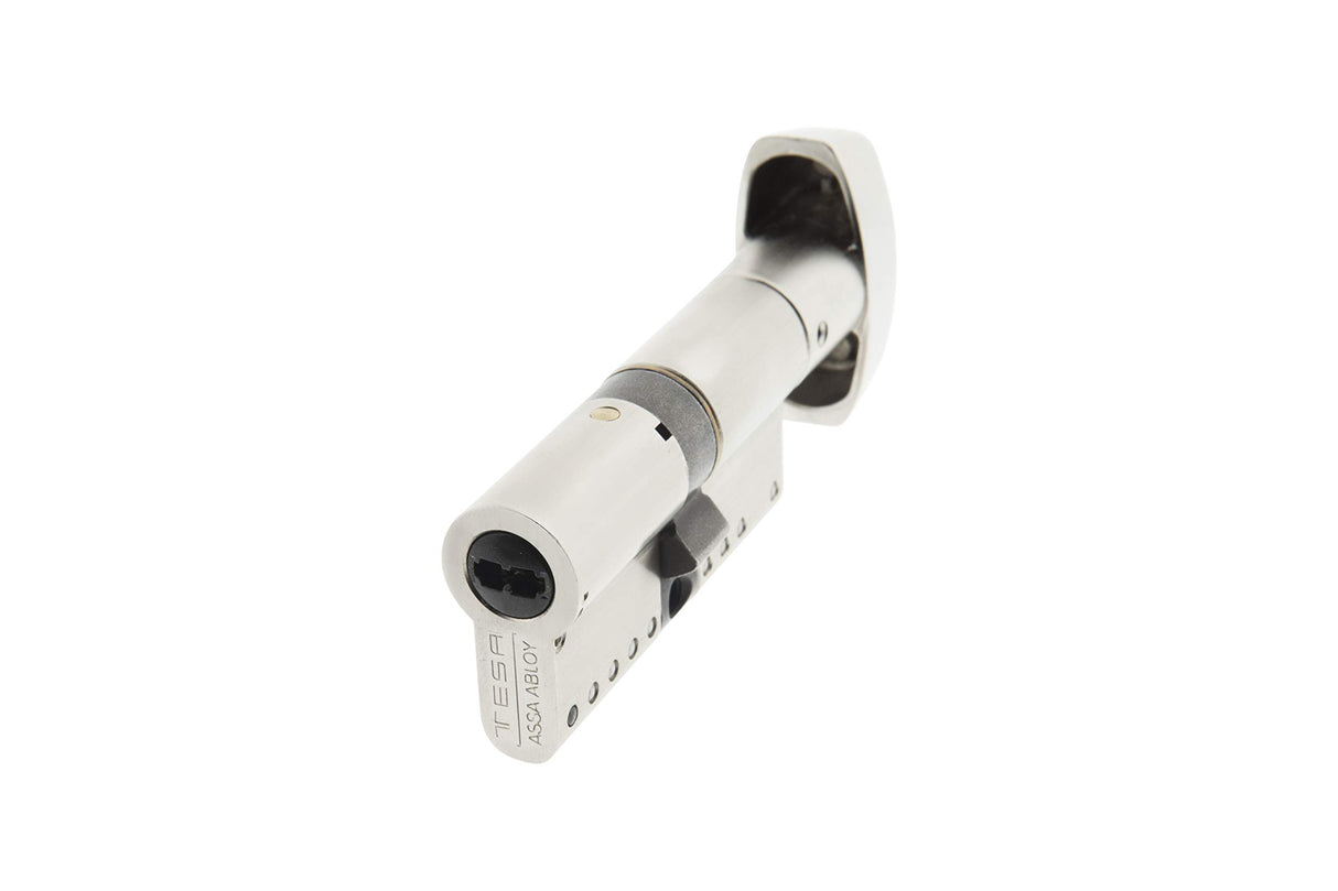 Tesa Assa Abloy TK1B3040N: Cilindro europeo TK100, 30 x 40 mm, acabado niquelado, compatible con cerraduras de perfil europeo, uso residencial y comercial, instalación sencilla