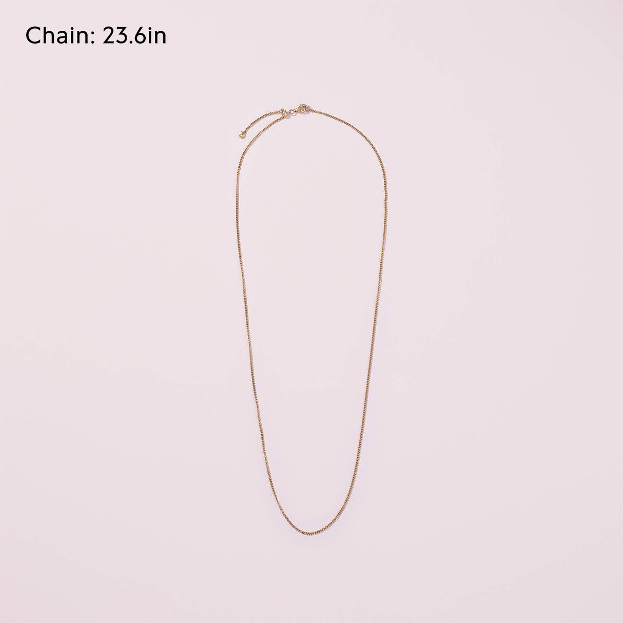 Pandora Icons Collar chapado en oro de 14 quilates con cierre deslizante, 60