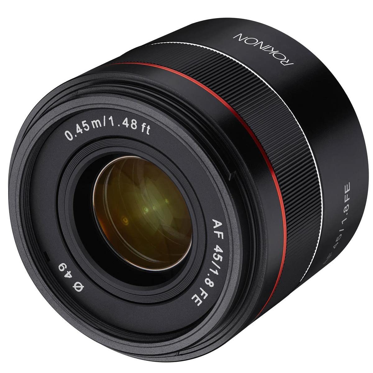 ROKINON F1.8 - Lente compacta de Enfoque automático para Sony E-Mount (45 mm)