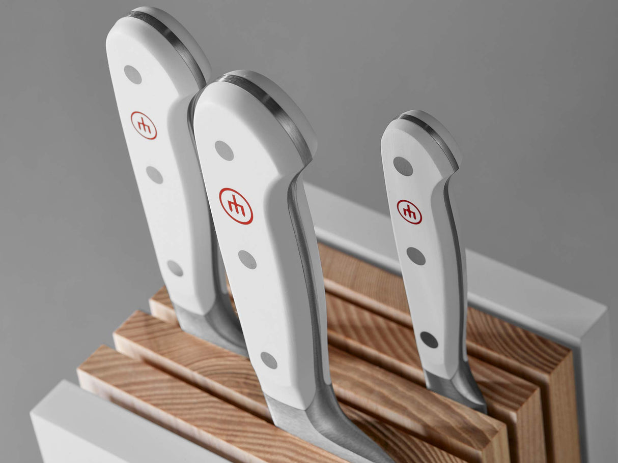 WÜSTHOF Classic White Bloque cuchillos con 5 cuchillos