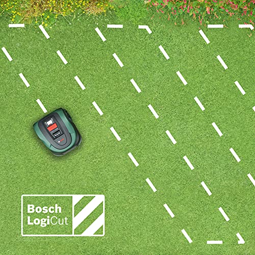 Bosch Robot cortacésped Indego M 700 (con batería de 18 V, base de carga incluida, ancho de corte de 19 cm, para áreas de césped de hasta 700 m² y en caja de cartón)
